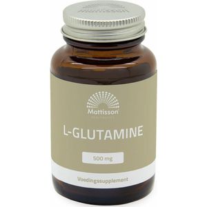Mattisson - L-Glutamine 500mg - Aminozuur Voedingssupplement - 90 Capsules