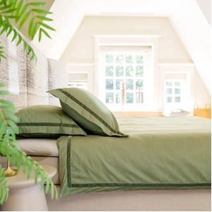 Dekbedovertrek Kayori Yamato Groen Percal-260 x 200 / 220 cm | Extra Breed