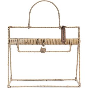 Riviera Maison Woonaccessoires Rotan Tas handgevlochten - Ivy Handbag Landelijke decoratie voor op tafel