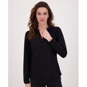 Je m'appelle Travelstof Top - Dames - Zwart - Maat XS