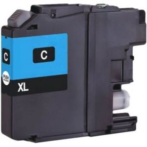 LC-123 Cyaan - Huismerk inktcartridge compatible met Brother DCP J 132 W / Brother DCP J 152W / Brother DCP J 172W / Brother DCP J 552 DW / Brother DCP J 752 DW / Brother MFC J 245 / Brother MFC J 470 DW / Brother MFC J 650 DW / Brother MFC J 6520 DW