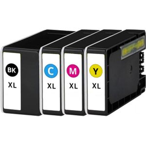 PGI-1500 BK/C/M/Y Multipack Huismerk Inkt Cartridges | Compatible met Canon PGI-1500 BK/C/M/Y Multipack | Geschikt voor Canon MAXIFY MB 2150, Canon MAXIFY MB 2155, Canon MAXIFY MB 2750, Canon MAXIFY MB 2755, Canon MAXIFY MB2050, Canon MAXIFY MB2350