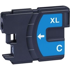 LC-980 XL Cyaan - Huismerk inktcartridge compatible met Brother DCP J125 \ DCP J140W \ DCP J315W \ DCP J515W \ MFC J220 \ MFC J265W \ MFC J410 \ MFC J415