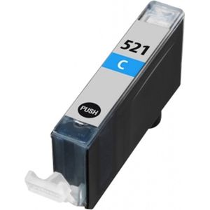 CLI-521 Cyaan - Huismerk inktcartridge compatible met Canon iP3600 / Canon iP4600 / Canon MP540 / Canon MP550 / Canon MP560 / Canon MP620 / Canon MP630 / Canon MP640 / Canon MP980 / Canon MP990 / Canon MX860 / Canon PIXMA iP3600 / Canon PIXMA iP4600