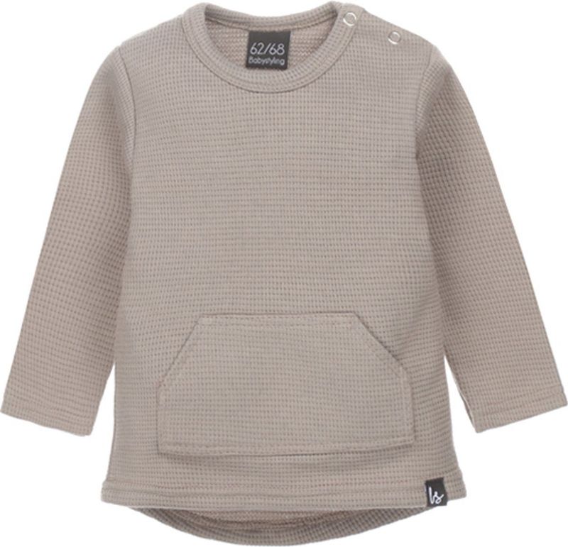 Babystyling - Longsleeve - Stretchkatoen - Ronde Hals - Drukknoopsluiting