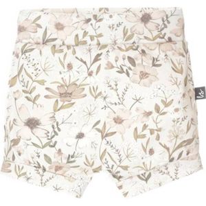 Babystyling baby gebloemde casual short offwhite/lichtroze