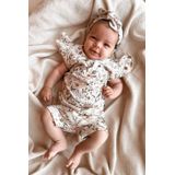 Babystyling - Casual Short - Offwhite/Lichtroze - Gebloemd