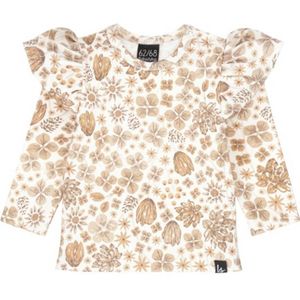 Babystyling - Longsleeve - Ronde Hals - Lange Mouwen - Stretchkatoen - Ruches