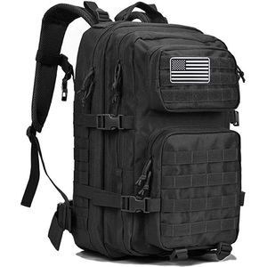 iBright 45L Militaire Rugzak | Tactische rugzak | Oxford Stof | Waterdicht | Zwart