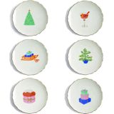 &k Amsterdam - Gebaksbord - Feast - Set van 6