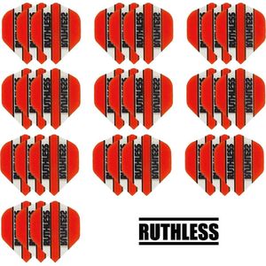 Darts Set - 10 Sets (30 stuks) Ruthless - dart flights - Oranje - darts flights