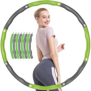 Hoelahoep - Fitness - verstelbaar - hula hoop fitness - groen/grijs - cadeau