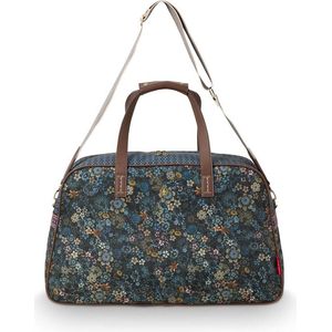 Pip Studio Tutti i Fiore Weekend Tas - Schoudertas - Blauw - Vegan Imitatieleer - 33 Liter