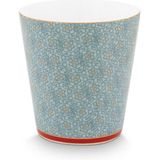 Pip Studio - Oriental Flower Festival - Mok - Blauw - Porselein - Set van 4