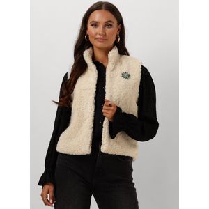 POM Amsterdam Gilet Teddy Love Blazers Dames Ecru