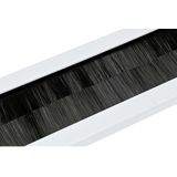Benson Brievenbusborstel - wit - kunststof - 340 x 79 x 7 mm - tochtwering/tochtafsluiter