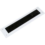 Benson Brievenbusborstel - wit - kunststof - 340 x 79 x 7 mm - tochtwering/tochtafsluiter