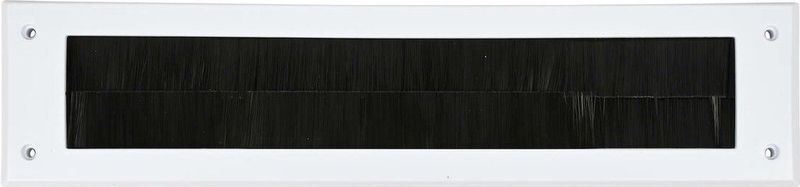 Benson Brievenbusborstel - wit - kunststof - 340 x 79 x 7 mm - tochtwering/tochtafsluiter