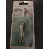 Benson Compacte nagelknipper met vijl en sleutelhanger - 55 mm - metaal