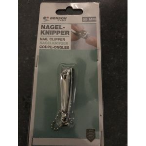 Benson Compacte nagelknipper met vijl en sleutelhanger - 55 mm - metaal