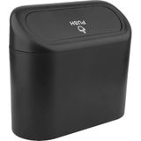 Benson - Auto Afvalbakje - Zwart - Kunststof - Inhoud 1 Liter