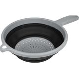 Benson Opvouwbaar vergiet - ruimtebesparend - Ø 22 cm - zwart - hittebestendig tot 140 °C