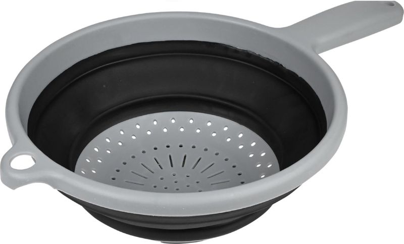 Benson Opvouwbaar vergiet - ruimtebesparend - Ø 22 cm - zwart - hittebestendig tot 140 °C