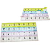 Benson Pillendoos - 7 Dagen - 4 Vakken Per Dag - 21.5 x 12 x 2.5 cm