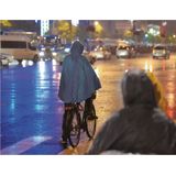 Benson Regenponcho met capuchon - blauw - herbruikbaar - PVC