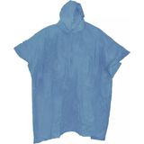 Benson Regenponcho met capuchon - blauw - herbruikbaar - PVC