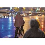 Benson Regenponcho met capuchon - bruin - herbruikbaar - PVC