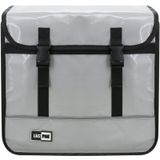 Lastpak Dubbele fietstas - waterafstotend - 35 liter - grijs - eenvoudig te monteren