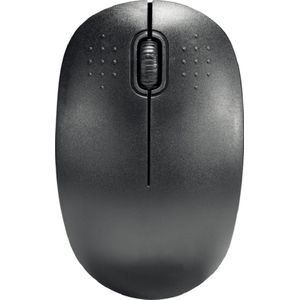 Benson Draadloze ergonomische mini-muis - compact - zwart - werkt op AA-batterijen - inclusief dongle