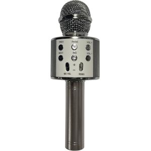 Benson Draadloze karaoke microfoon - 4 uur gebruik - stemvervormers - zilver - 3W output