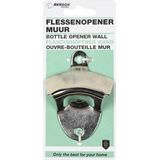 Benson Flesopener Muur - 8.5 x 5.5 cm - Zilver