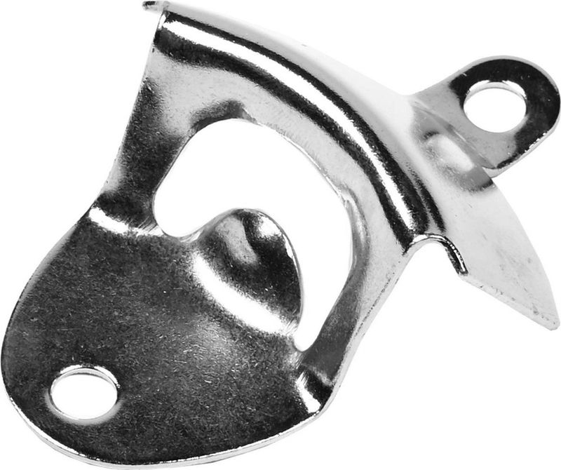 Benson Flesopener Muur - 8.5 x 5.5 cm - Zilver