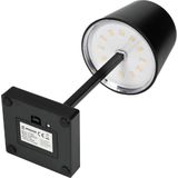 Benson - Moderne LED Tafellamp - Dimbaar - Zwart/Wit/Grijs - Energiezuinig - 26 cm