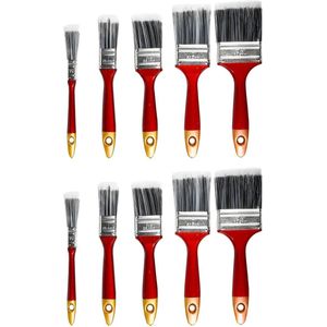 Benson Kwastenset - Plat - Synthetisch - Ergonomisch - 10-delig