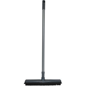 Benson Rubberen bezem/trekker - Telescopische steel - 68/120 cm - rubber/metaal