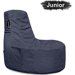 Casacomfy – Gamer Junior – Zitzak – Donker Blauw – Kinderen - Waterbestendig