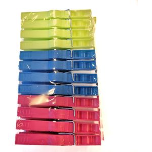 Gadgetpoint | Plastic Knijpers | Wasknijpers | Kunststof Clothes Pins | Wassen | Ophangen | 24 stuks Multicolor