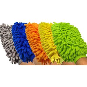 Gadgetpoint | Auto Schoonmaak Spons – Autospons – Washandschoen – Schoonmaakspons Handschoen – 1 stuk – 1 zijdig Willekeurige kleur