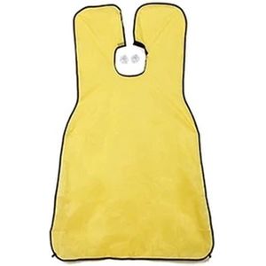 Gadgetpoint - Scheer Schort - Scheren - Baardcape met zuignappen - Baard scheren - Haaropvanger - Geel