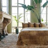 Kayori - Kumo - Dekbedovertrek - Geel/Bruin - 100% Tencel