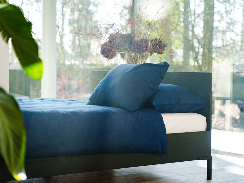 Kayori - Kiyo - Dekbedovertrek - Donkerblauw - 100% Tencel - Inclusief Kussenslopen