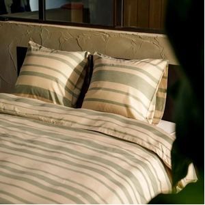 Kayori - Sora - Dekbedovertrek - Olijfgroen - Tencel - 240 x 200 / 220 cm