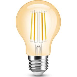 Slimme filament Zigbee LED lamp - Dual white 7W E27 fitting - A60 model colored - Smart lamp - Slimme Zigbee lamp