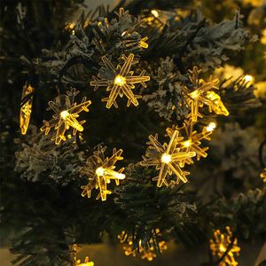 Solar lichtslinger blitzen sneeuwvlokjes 50 leds