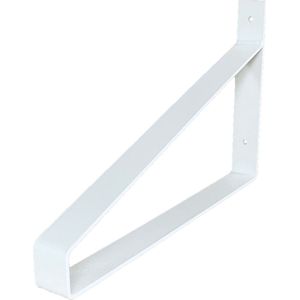 GoudmetHout Industriële Plankdrager 40 cm - Per stuk - Staal - Mat Wit - 4 cm x 40 cm x 25 cm