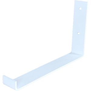 GoudmetHout Industriële Plankdrager L-vorm UP 25 cm - Per stuk - Staal - Mat Wit - 4 cm x 25 cm x 15 cm